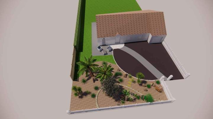 Conception 3D aménagement extérieur Cher