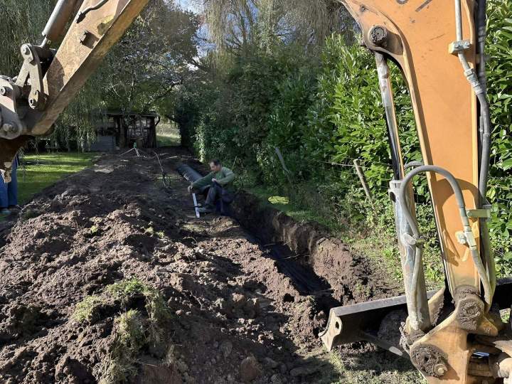 Travaux de raccordement Cher