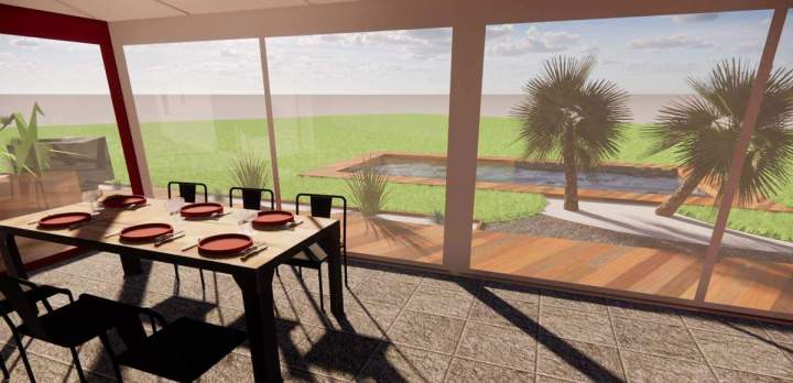 Conception 3D aménagement extérieur Cher